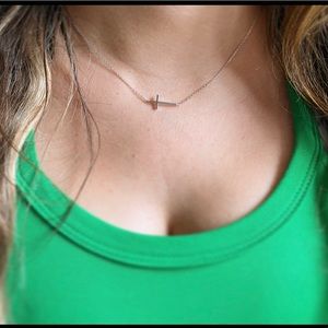 Silver Cross Necklace - Brand New!